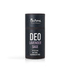 Nurme Purest Beauty DEO Lavender Sage -deodorantti; musta, lieriömäinen purkki pystyssä vaalealla taustalla; mattapinta, etiketin typografia selkeää groteskia; tehokas, luonnollinen, alumiiniton; ei ihmisiä tai käsiä; ei muuta rekvisiittaa tai lisäesineitä.