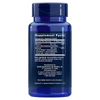 Life Extension Super Selenium Complex & Vitamin E; sininen, kiiltäväpintainen muovipurkki pystyasennossa; etiketissä mustaa groteskitekstiä, ravintosisältötiedot E-vitamiinista ja seleenistä, ainesosat, valmistustiedot ja säilytysohjeet; valkoinen tausta.