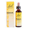 Rescue Remedy kukkauutetipat 20 ml, ruskea lasipullo tippapipetillä sekä sitä vastaava keltainen rasia