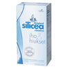 Silicea Original + Biotiini -pakkaus (Hübner), 500 ml, sininen-valkoinen, suomenkielinen teksti; suorakulmainen mattapintainen rasia, sininen liukuväri yläosassa, lihavoitu valkoinen groteskiteksti, "Biotiini" korostettuna