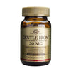 Solgar Gentle Iron -pullo, ruskea lasipullo kultaisella korkilla; beige etiketti, 90 kasviskapselia, ei aiheuta ummetusta, vegaaninen